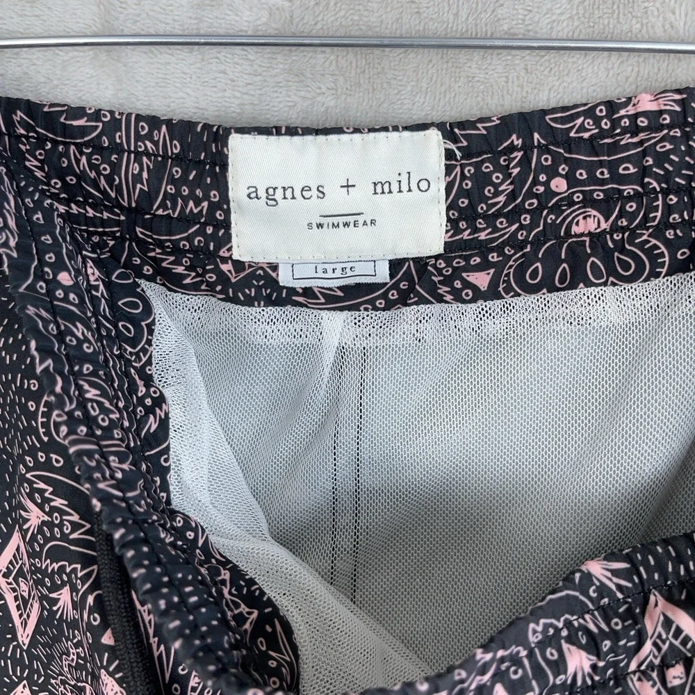 Agnes + Milo Pink Panther Mandala Enzo Swim Shorts Mens Large Euro Summer Beach - Picture 3 of 9